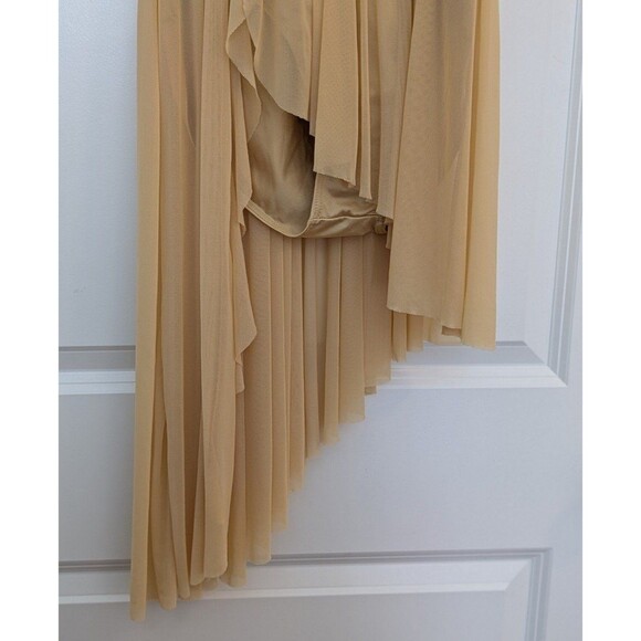 Weissman Women's Size MA (8/10) 10,000 Miles Cascade Shirred Mesh Dance Dress - Picture 5 of 12